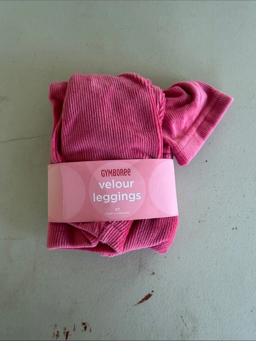 NWT Gymboree Pink Velour Leggings - Girls